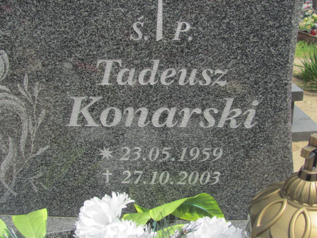 Tadeusz Konarski 1959 Dąbie Pław - Grobonet - Wyszukiwarka osób pochowanych