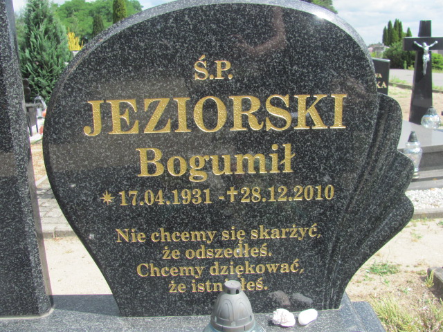 Bogumił Jeziorski 1931 Dąbie Pław - Grobonet - Wyszukiwarka osób pochowanych