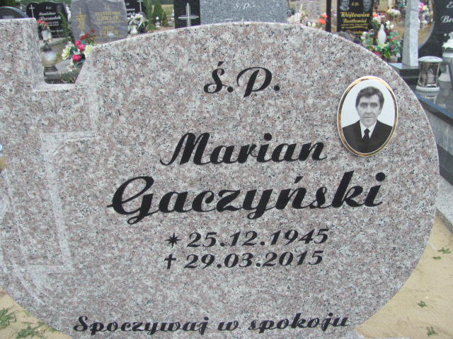 Marian Gaczyński 1945 Dąbie Pław - Grobonet - Wyszukiwarka osób pochowanych